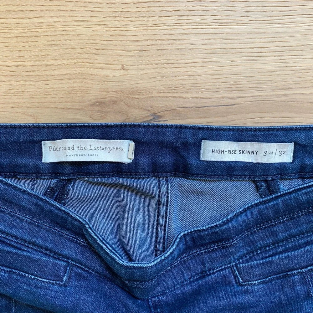 Anthropologie Pilcro & the Letterpress high rise skinny jeans with slits - Picture 3 of 10